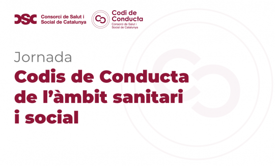 Cartell Jornada sobre els Codis de Conducta de l'àmbit sanitari i social. 7 d'octubre de 2024