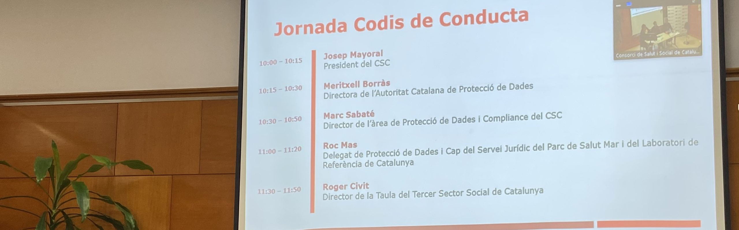 Jornada ‘Codis de conducta de l’àmbit social i sanitari’