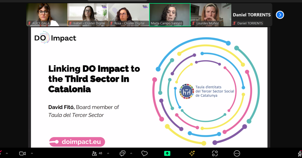 Primer esdeveniment transnacional en format online del projecte europeu DO Impact