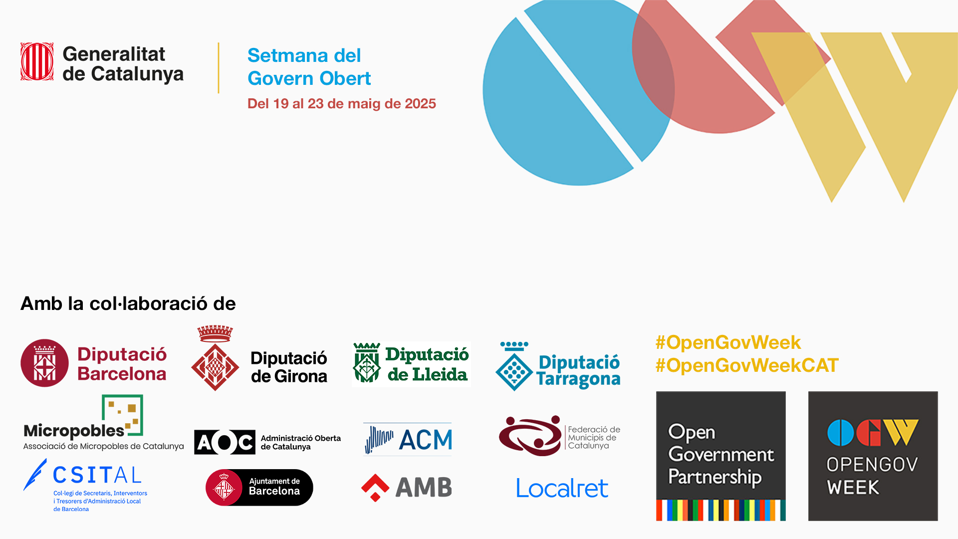 Setmana del Govern Obert 2025