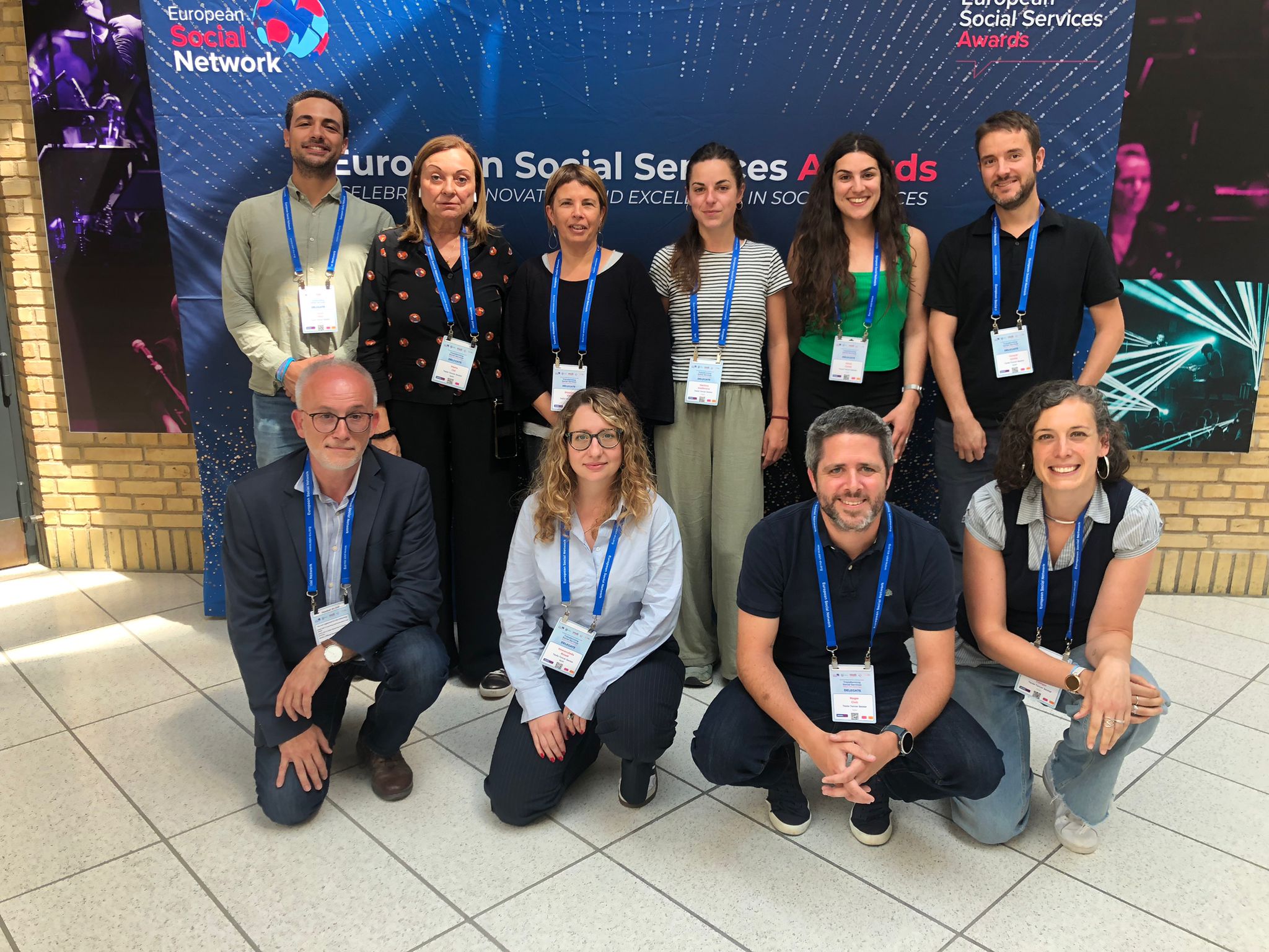 Imatge grupal Taula del Tercer Sector Social al Congrés European Social Services (ESSC 2025)