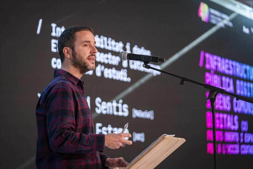 Gerard Sentís, coordinador tècnic m4Social, a la Conferència Europea 4D - Imatge Accent Obert