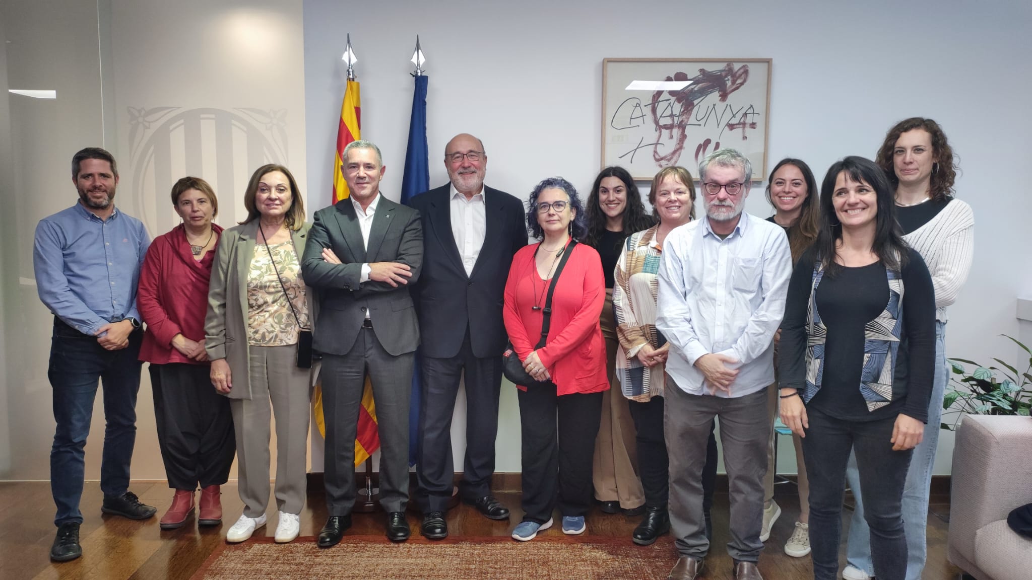 Imatge grupal de la delegació de la Taula del Tercer Sector a Portugal