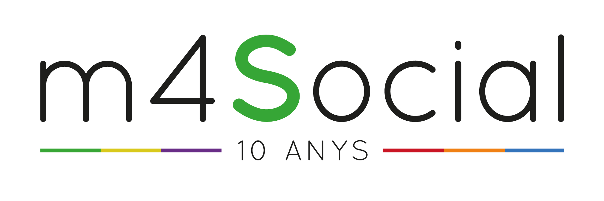 Logo m4Social 10 anys